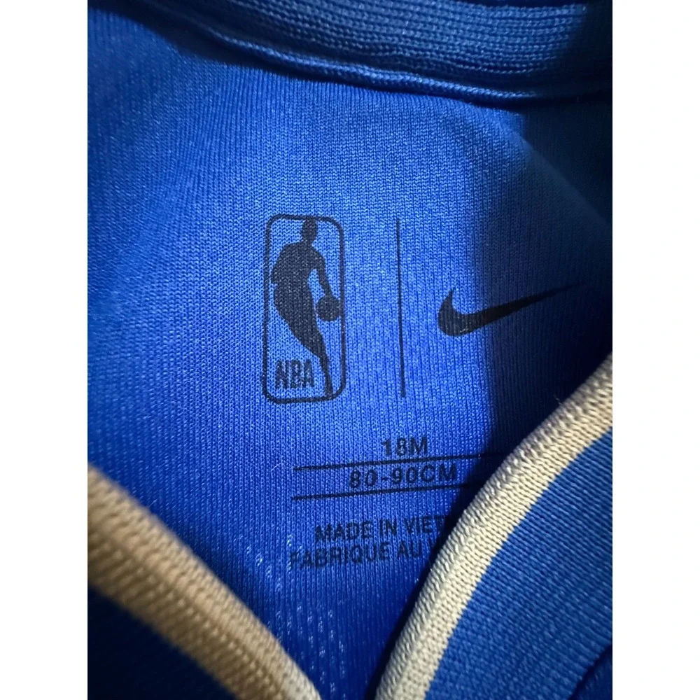 Dallas Mavericks Luka Doncic #11 Nike‎ DRI-FIT Jersey Boys 18M Blue Sleeveless.